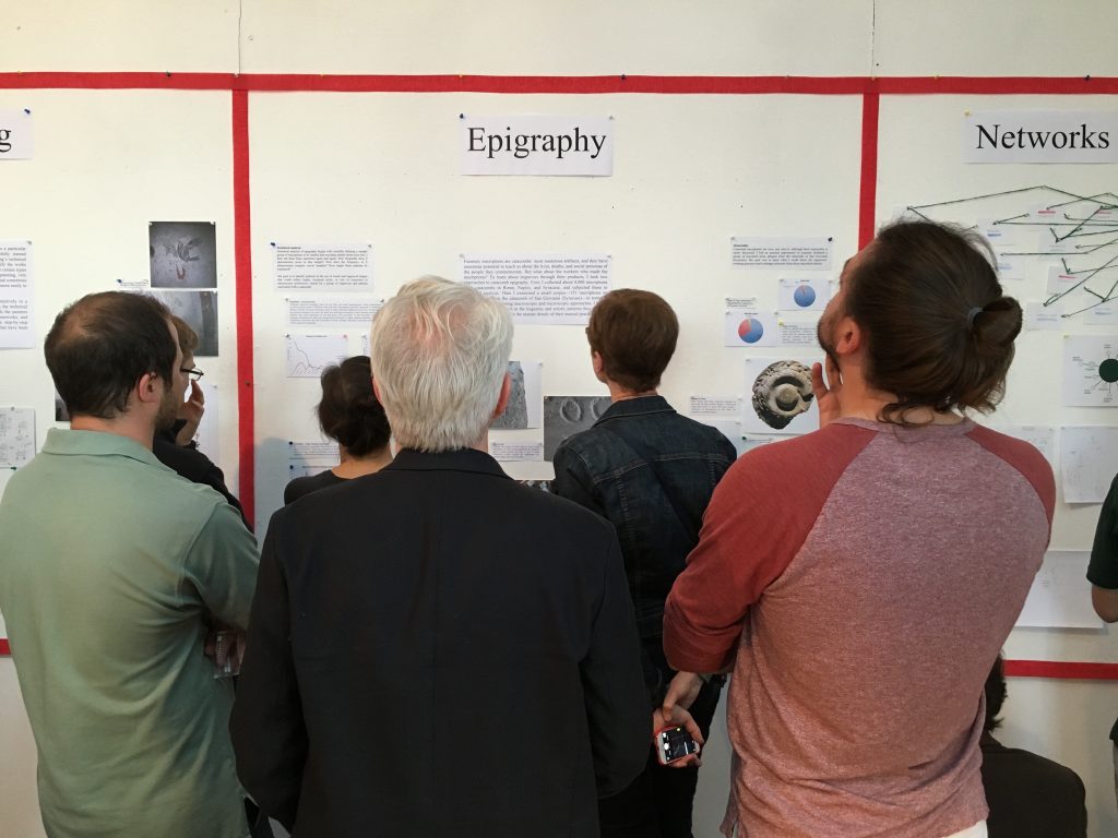 people viewing an exhibition